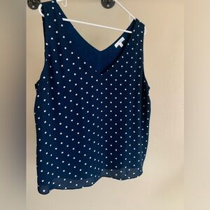 Nine Britton Navy blue sleeveless top size XL